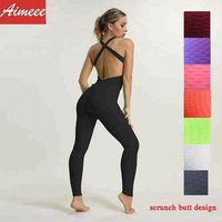 Women's Yoga Jumpsuit with Scrunch Butt Leggings