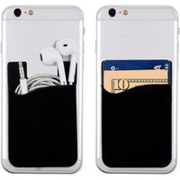 Stick On Sticky Adhesive 3M Silicone Cellphone Wallets Back Phone Credit Card holder