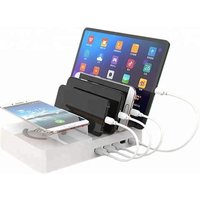 Hot sale Multiple USB charger 5 port mobile phone docking usb charging station with wireless charger station