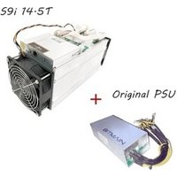 2018 hot selling bitcoin mining s9i Bitmain antminer s9 s9i s9j 14T 14.5T s miner with power supply