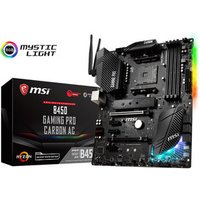 MSI AMD B450 GAMING PRO CARBON AC 64GB DDR4 AM4 PCI-E ATX Motherboard