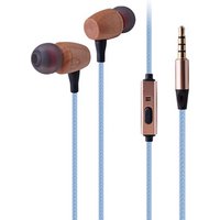 2109 New arrival Environmental wooden wire headphone for Android best selling product 3.5mm in ear bamboo earphone