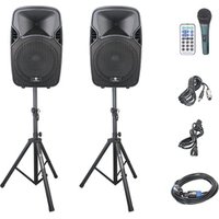 600 Watts 2 Way 12 Inch multimedia active line array powered pa speakers Combo system Set
