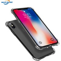 Shockproof transparent clear soft tpu case for Iphone X 8 Plus Airbag Cell Phone Case for Iphone 7 Plus