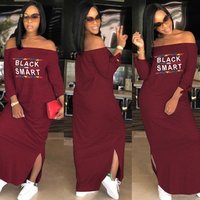 Slash Neck Bow Maxi Dress
