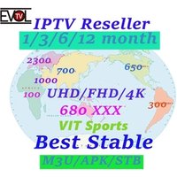 EVOL IPTV Super Reseller Panel VIP Sports 5ooo+ channels 9000+ VOD Europa Free test 24 hours Europe UK subscription Arabic