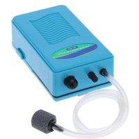 Air Oxygen Pump - SOBO Air Oxygen Pump for Fish Tank Aquarium with Soft Tube Air Stone Blue