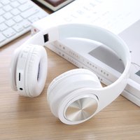Foldable Wireless Headphones with Microphone Noise Cancelling Deep Bass Wired Headphones Over Ear Comfortable Protein Earpads