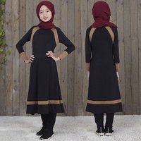 Colourblock Muslim Dress