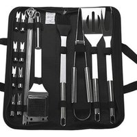 20-Piece Stainless Steel Grill Tool Set Outdoor Grill Kit for men women Best Barbecue Tools