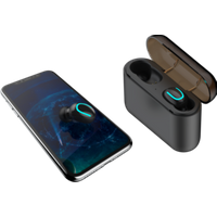 Good Price earphones Q32 Mini Blue tooth Headset HiFi Earphone Earbuds MIC Charging Box TWS q32