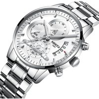 NIBOSI Mens Watches Luxury Top Brand Gold Watch Men Relogio Masculino Automatic Date Watch Quartz Luminous Calendar Wristwatch