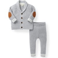 Two Piece Cotton Leggings Cardigan Set
