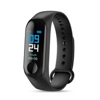 2019 Color Screen Sport Health Bracelet Blood Pressure Heart Rate Monitor M3 Fitness Tracker Band Smart Bracelet