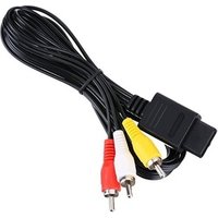 AV Cable For SNES/N64/GameCube 1.8m RCA AV Composite Cable Adapter Audio Video