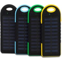 2019 New Products 5000mah Solar Charger Power Bank Waterproof Solar Power Bank