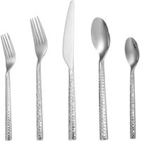 Unique Design Stainless Steel Hammered Flatware Set