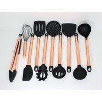 10 Piece Rose Gold & Silicone Kitchen Utensil Set