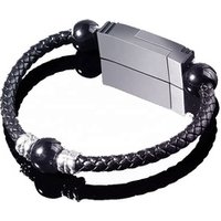 Men's / Women's Style Magnet Bracelet Usb Charging Cable 2.4A Leather Data Cable