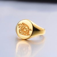 Fashion 925 Sterling Silver Kingsman Blank Custom Design Signet Rings For Men