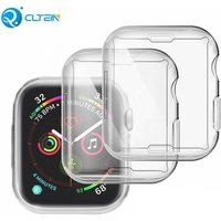 cheap Soft TPU Clear 40 44mm Protective i watch case, Waterproof case for apple watch , Screen Protector apple watch tpu cas