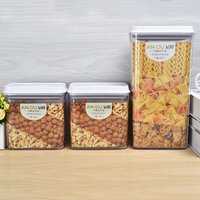 3 pieces set Dry and moisture proof plastic snack/cereal/candy container storage box