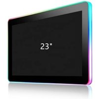 Toponetech 23 inch capacitive Open Frame Touch screen Monitor with External Acrylic Led Bar