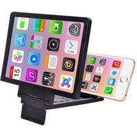 Foldable plastic 3d mobile phone screen magnifier amplifier