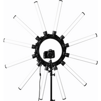 Newest model dimmable led selfie 6/12 Tubes Photographic ring light Makeup 6 /12 Tubes Eyes Star LED photo studio circle light