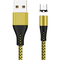 2019 popular product 360 degree round usb cable micro magnetic charging cable