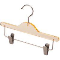 Wholesale transparent jeans skirt trouser bottom clip hangers clear plastic acrylic pants cloth hanger rack