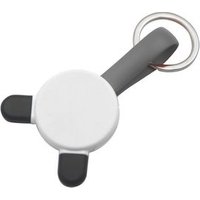 Peiba wholesale panda style 3 in 1 keychain mobile phone magnetic charger data usb cable promotional items with logo