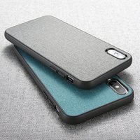 FLOVEME Classic Cloth Case for iPhone X Soft Silicone Phone Cases for iPhone 7 8 Plus Business Cover