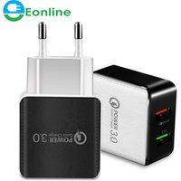 5V 2.4 USB Charger for iPhone X 8 7 iPad Fast Wall Charger EU Adapter for Samsung S9 for Xiaomi Mi 8 Mobile Phone Charger