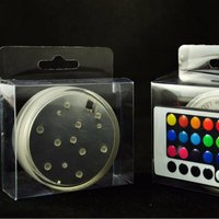 Remote Controlled Battery Operated Led Hookah Light for Glass Shisha Hookah 7cm Diameter 2.5cm Tall Super Quality RGB LED Base
