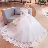 Princess Lace Floor Length Wedding Gown