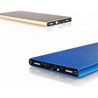 Customized logo ultra slim portable power bank 10000mah