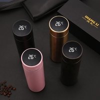 500ML LED Temperature Display Smart Water Bottle Cup Insulation Stainless Steel Vacuum Insulated Leak Proof Vacuum Cup