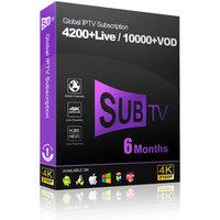 4K HD French and Arabic IPTV SUBTV IPTV Account Subscription 6 Months with News Sports Cartoon and Movie Live Channels