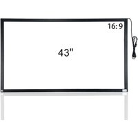 Multi touch ir touch frame for led lcd monitor, 43 inch touch screen frame for TV