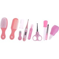 10Pcs/Set Baby Kids Nail Hair Health Care Thermometer Nose Cleaner Toothbrush Safety Tools Newborn Baby Care Grooming Brush Kit