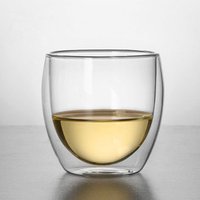 Double wall shot glass / glass coffee tea cups / mugs / drinking glasses