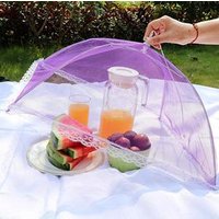 New Multi Color Pop Up Mesh Screen Food Cover Tent Umbrella Folding Outdoor Picnic Foods Covers Meshes High Quality