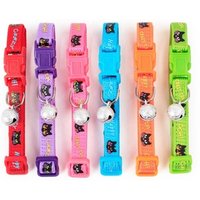 Heyri Pet 2019 Pets cats accessories wholesale puppy dog cat collar with bell beautiful ribbon pet shop fancy cats kitten collar