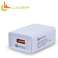 US wall mounted plug qc 3.0 wall charger qualcomm quick charge usb charger