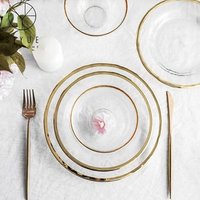 Decorative Glass Dinner Plate Chargers