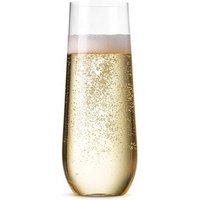 Elegant Stemless Champagne Flute Glass