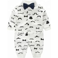 Printed Cartoon Winter Romper