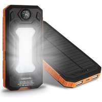2019 Newest Products Waterproof solar charger lcd power bank 10000mAh with compass for iPhone for Samsung for Digital Products