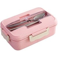 OEM High Quality Biodegradable 3 Compartment Microwave Bento Kid Leak Proof Wheat Straw Lunch Box
